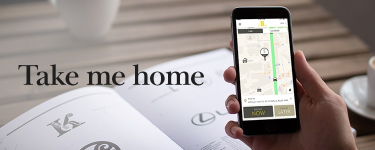 Mobile Car hire booking form for the London area provided by Addison Lee
