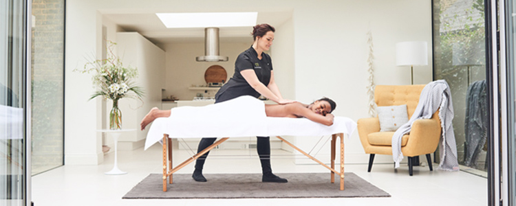 woman getting massage Provided by Addison Lee