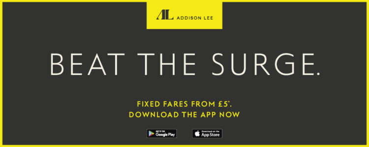 Car hire in London provided by Addison Lee car hire.