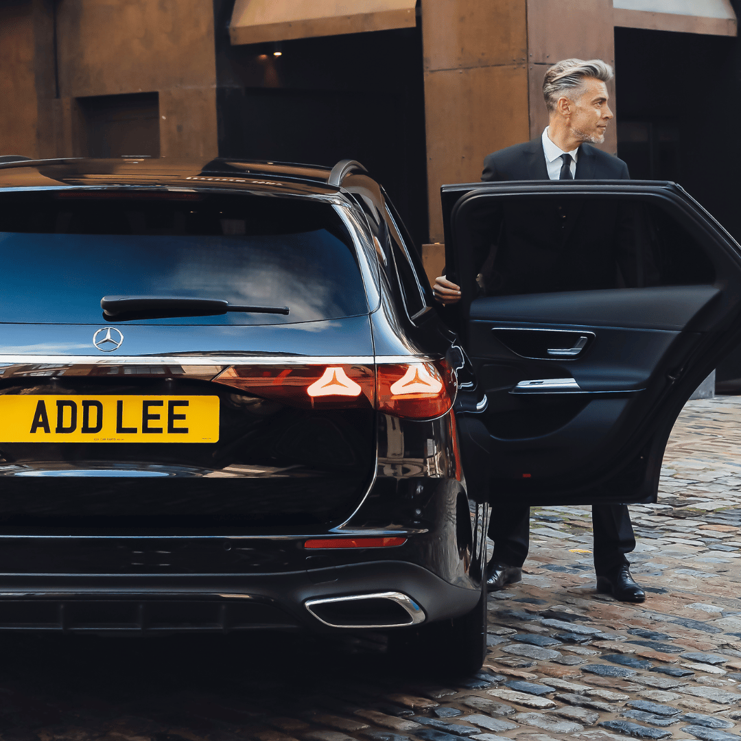 chauffeur opening door