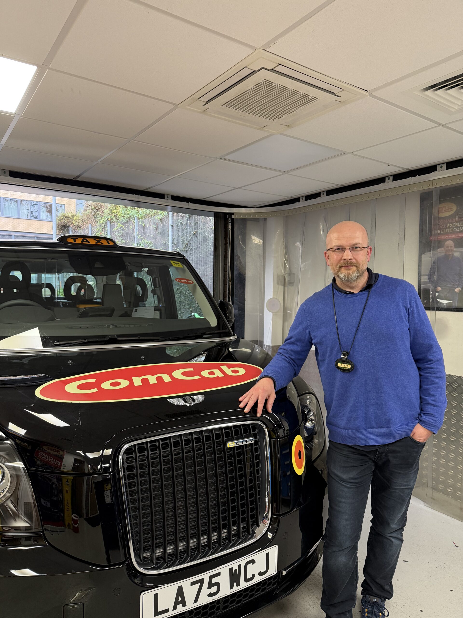 Former AL Driver with his new ComCab Taxi