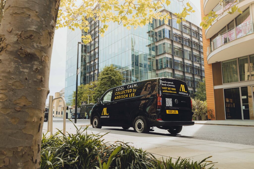 Addison Lee courier van in London