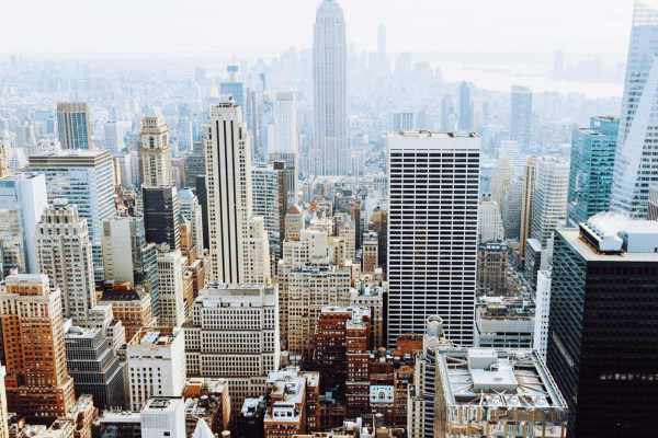 Birds eye view of new york