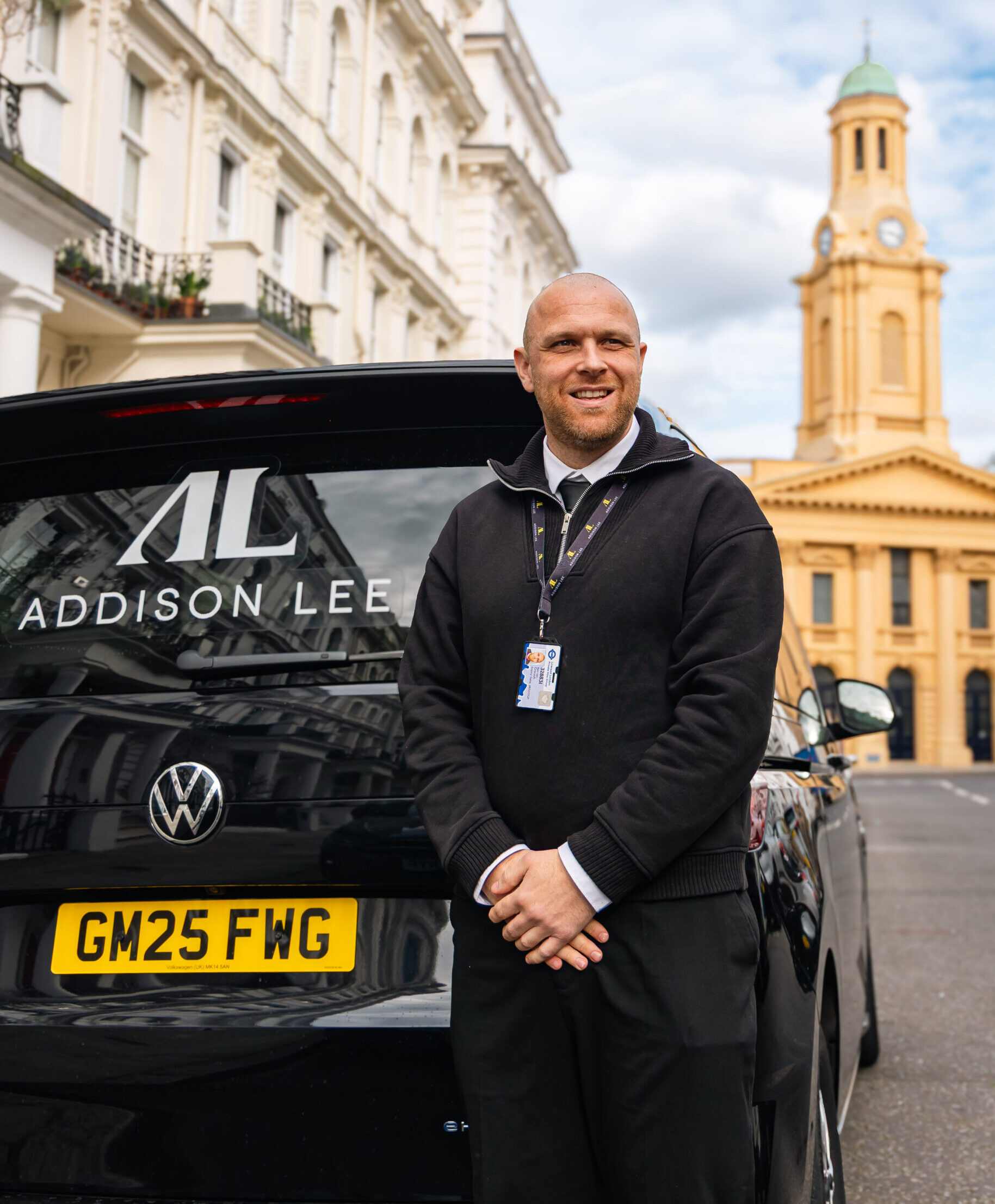 Addison Lee Driver with Multivan Car